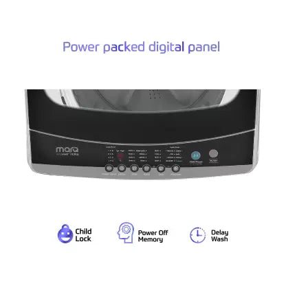 MarQ by Flipkart 8.5 kg with Turbo Wash Fully Automatic Top Load Washing Machine Grey  (MQTLDG85)(OPEN BOX) MarQ by Flipkart 8.5 kg with Turbo Wash Fully Automatic Top Load Washing Machine Grey  (MQTLDG85)(OPEN BOX)